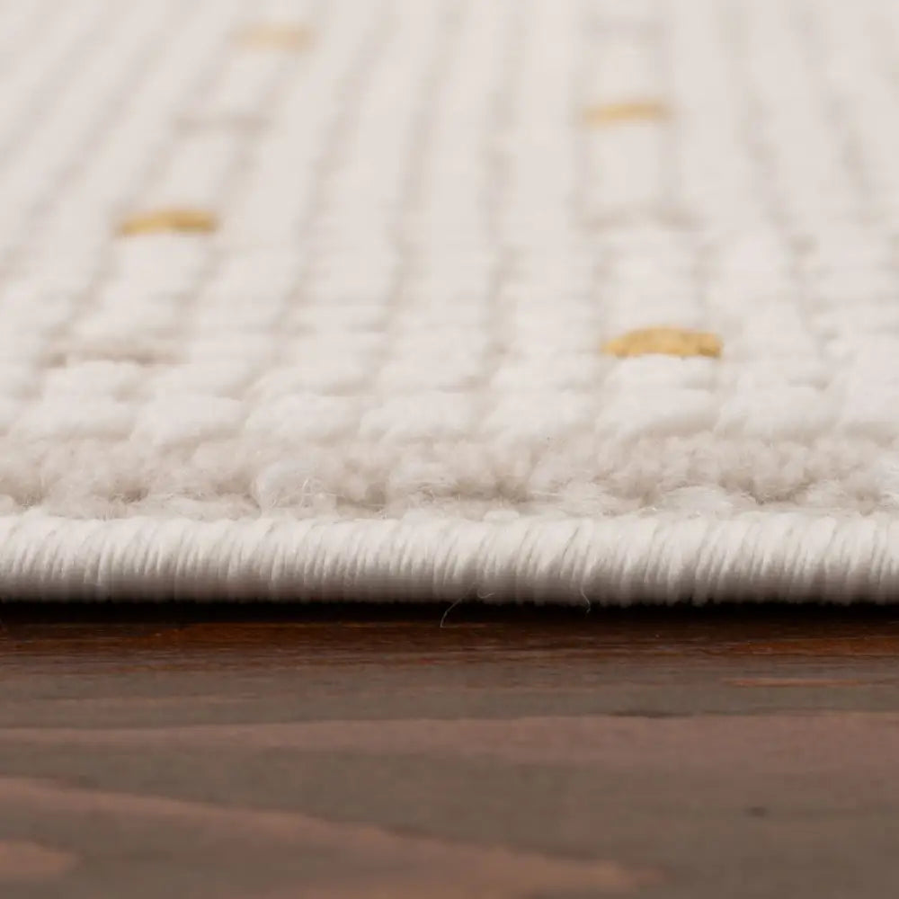 Carmel Cream-Gold Dots Rug | 6080 - Rugs