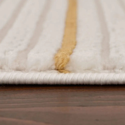 Carmel Cream-Gold Geometric Rug | 6040 - Rugs