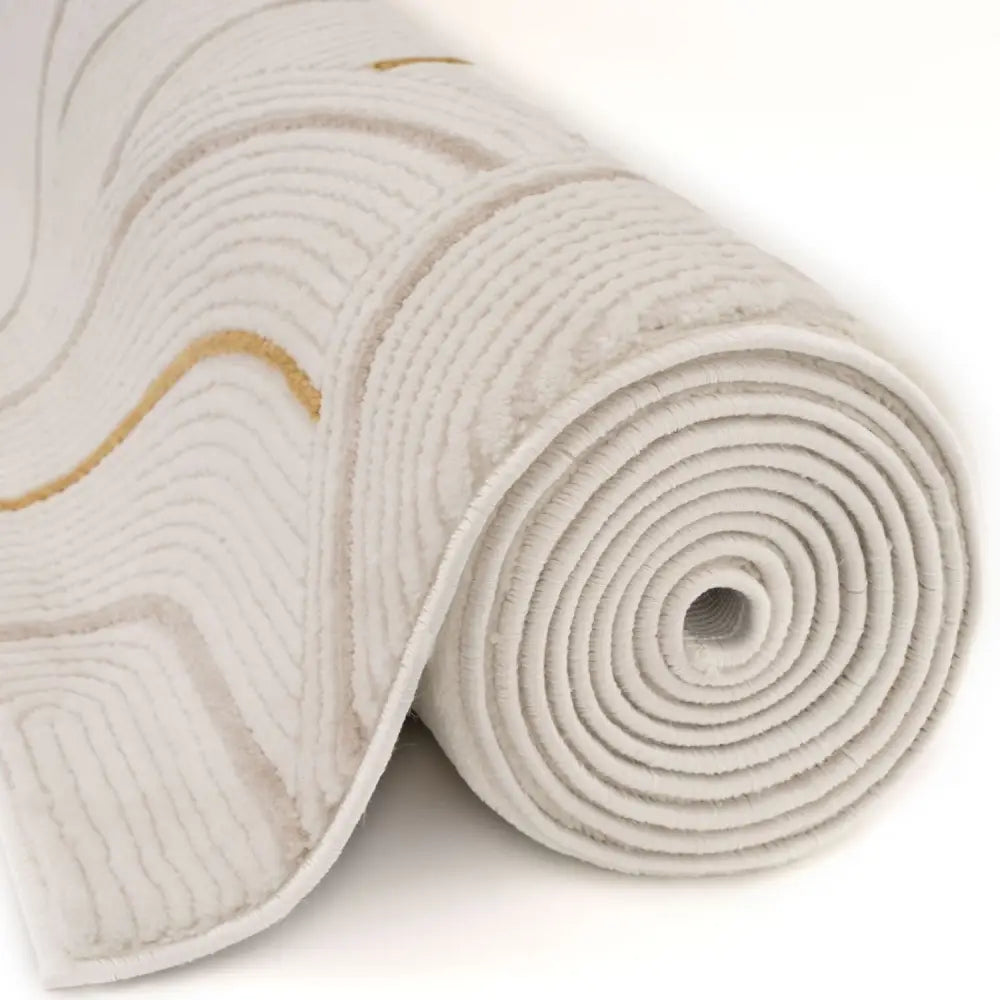 Carmel Cream-Gold Geometric Rug | 6070 - Rugs