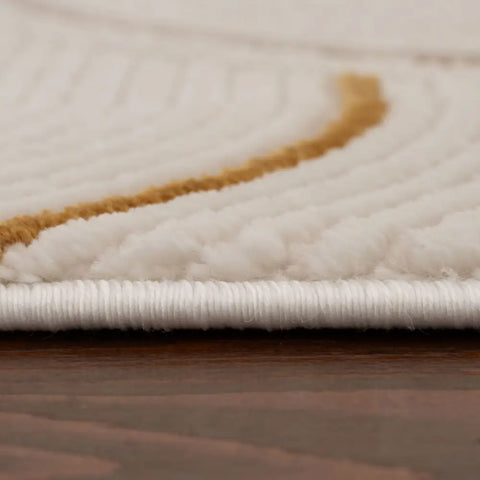 Carmel Cream-Gold Geometric Rug | 6070 - Rugs