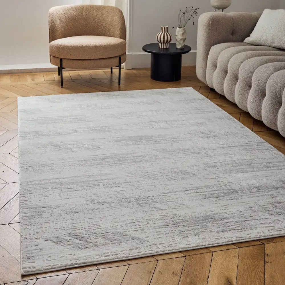 Carmel Cream-Grey Abstract Rug | 6030 - Rugs