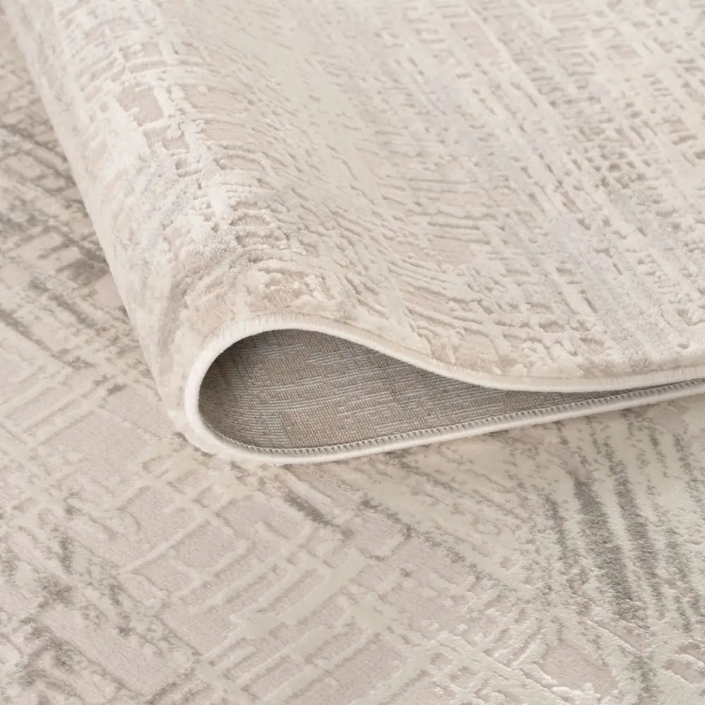 Carmel Cream-Grey Abstract Rug | 6030 - Rugs