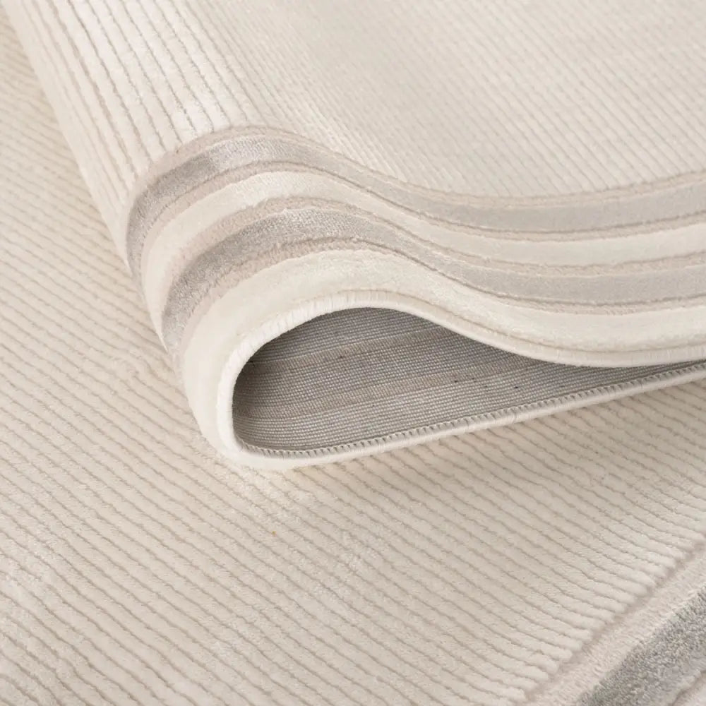 Carmel Cream-Grey Bordered Rug | 6060 - Rugs