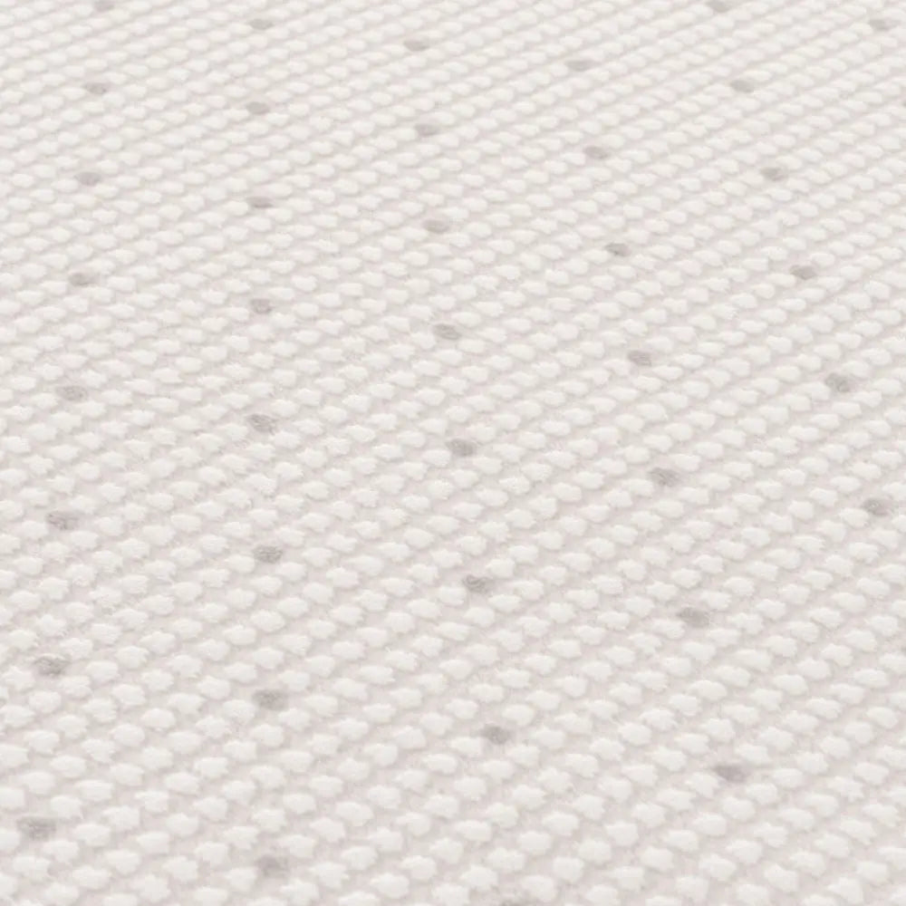 Carmel Cream-Grey Dots Rug | 6080 - Rugs