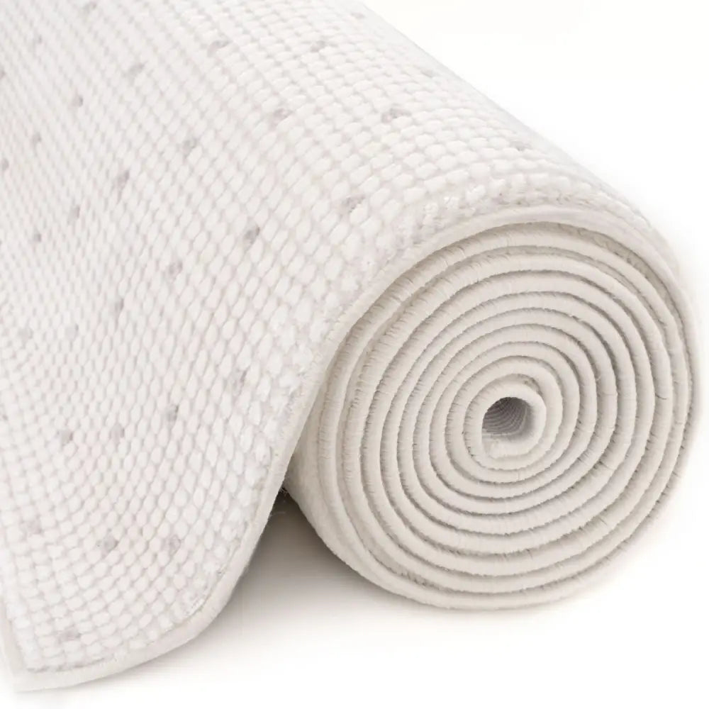 Carmel Cream-Grey Dots Rug | 6080 - Rugs