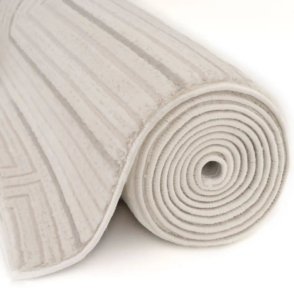 Carmel Cream-Grey Geometric Rug | 6040 - Rugs