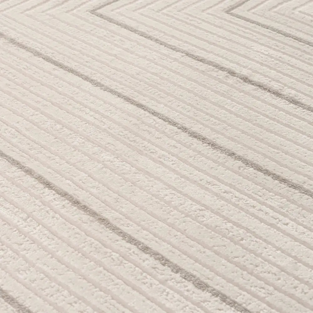 Carmel Cream-Grey Geometric Rug | 6040 - Rugs