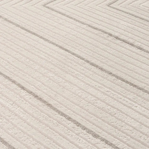 Carmel Cream-Grey Geometric Rug | 6040 - Rugs