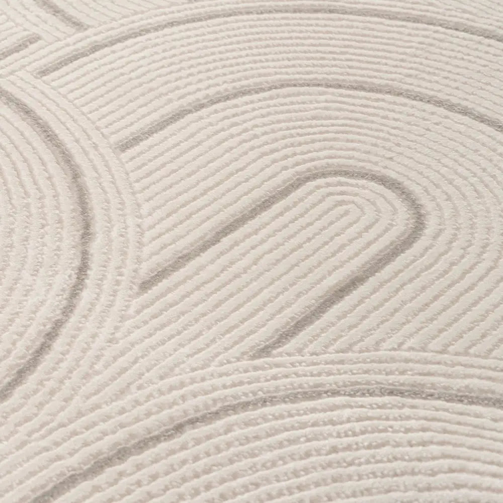 Carmel Cream-Grey Geometric Rug | 6070 - Rugs