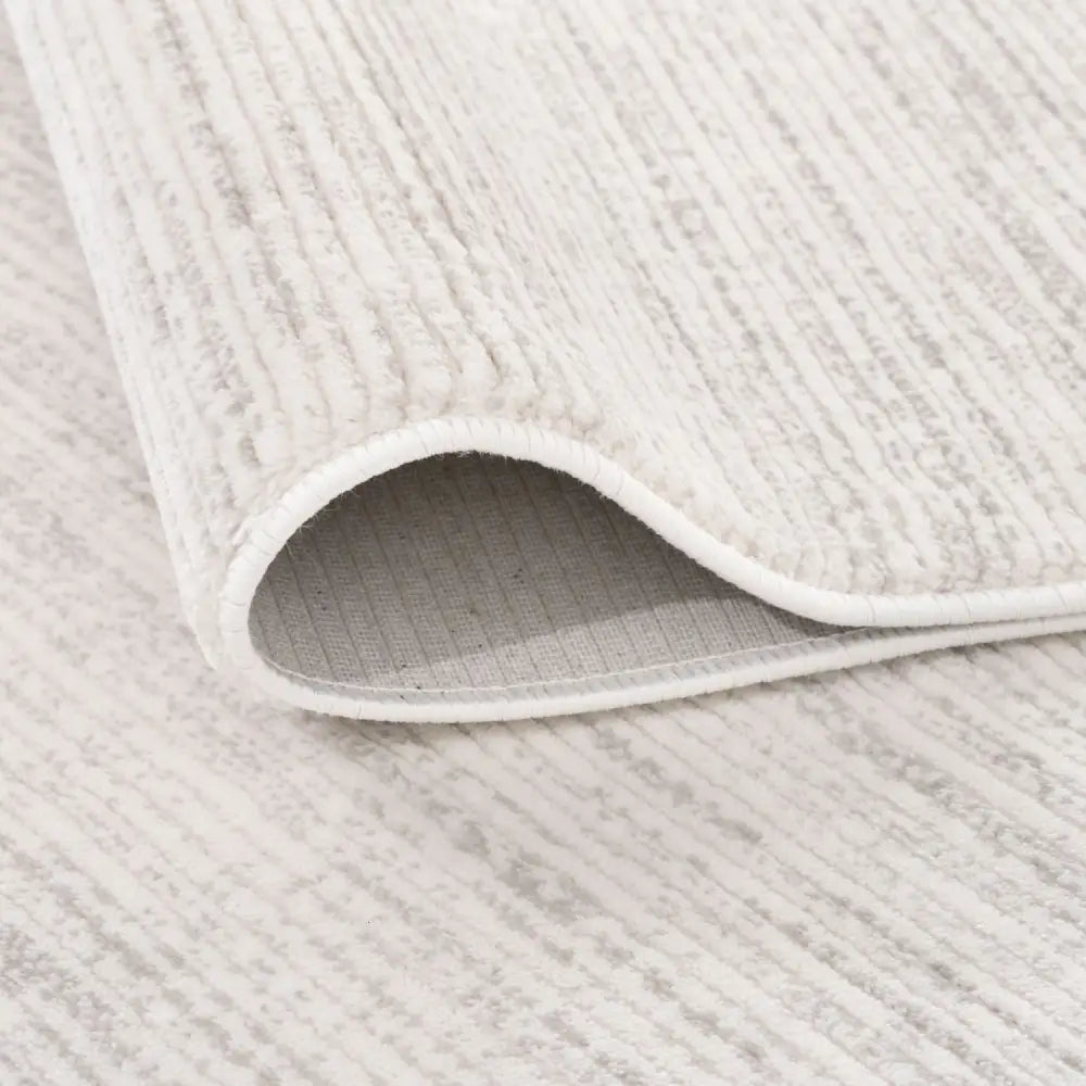 Carmel Cream-Grey Striped Rug | 6010 - Rugs
