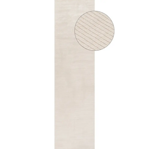 Carmel Cream Striped Rug | 6010 - 80X300 cm - Rugs