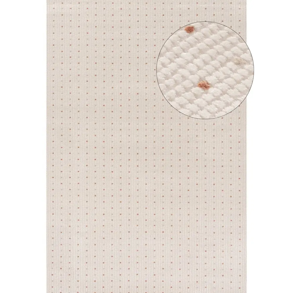 Carmel Cream-Terra Dots Rug | 6080 - 80X150 cm - Rugs