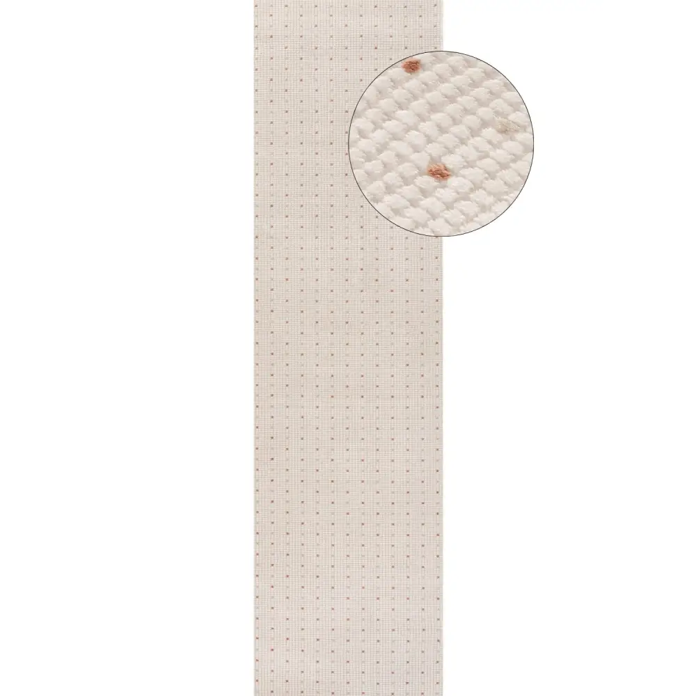 Carmel Cream-Terra Dots Rug | 6080 - 80X300 cm - Rugs