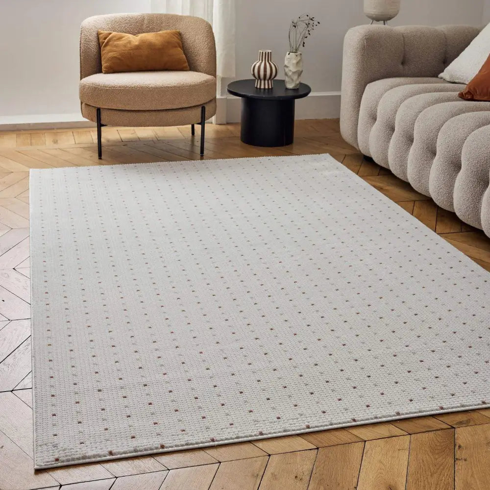 Carmel Cream-Terra Dots Rug | 6080 - Rugs