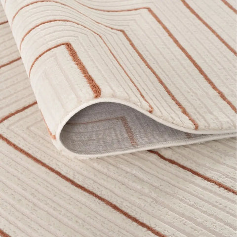 Carmel Cream-Terra Geometric Rug | 6040 - Rugs