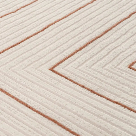 Carmel Cream-Terra Geometric Rug | 6040 - Rugs