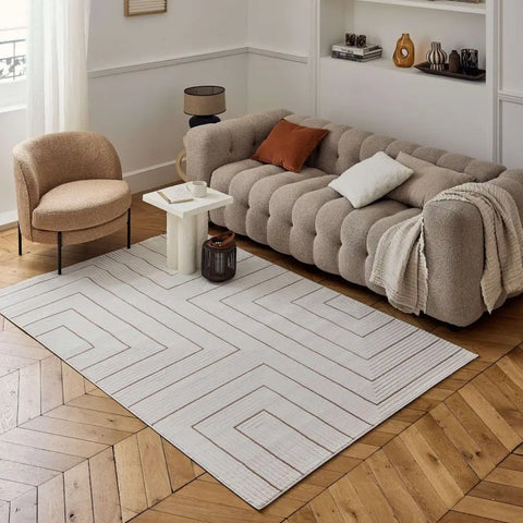 Carmel Cream-Terra Geometric Rug | 6040 - Rugs