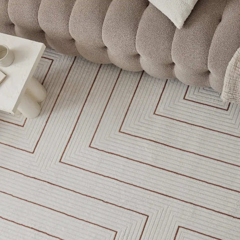 Carmel Cream-Terra Geometric Rug | 6040 - Rugs
