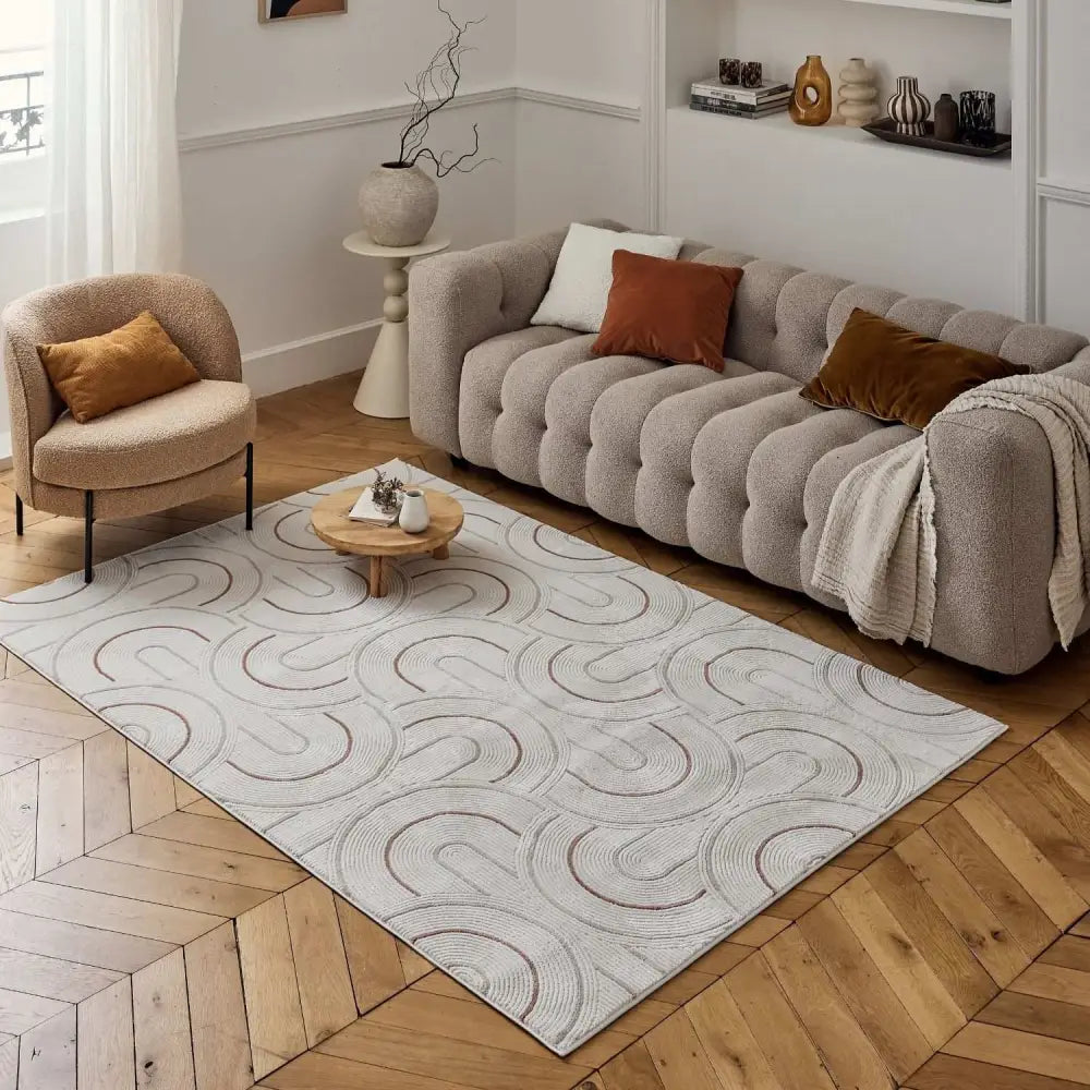 Carmel Cream-Terra Geometric Rug | 6070 - Rugs