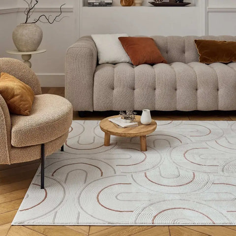 Carmel Cream-Terra Geometric Rug | 6070 - Rugs