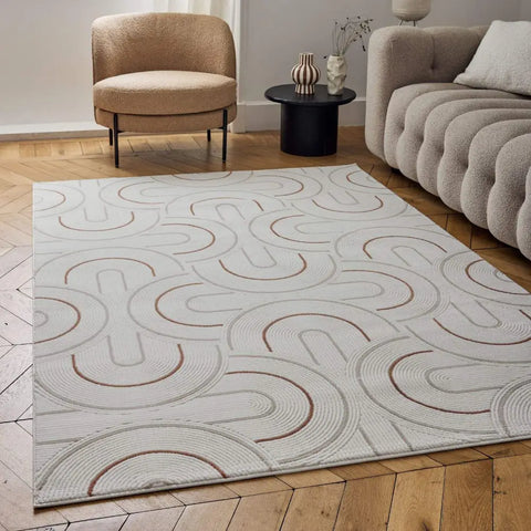 Carmel Cream-Terra Geometric Rug | 6070 - Rugs