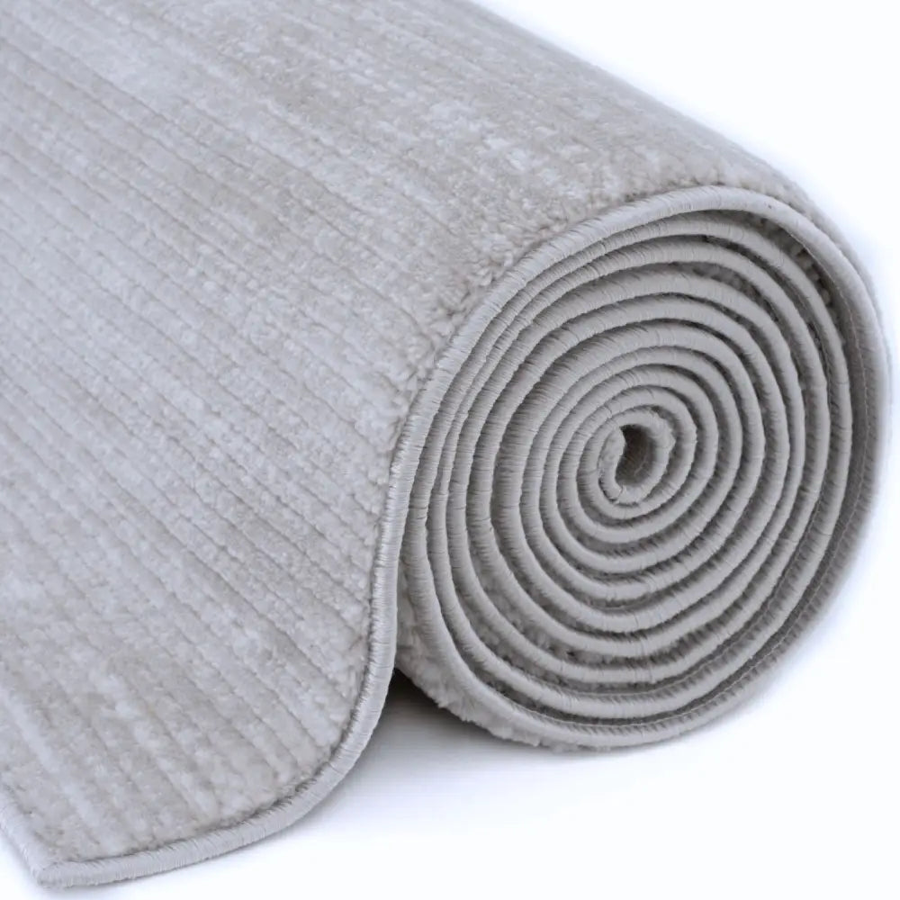 Carmel Grey-Cream Striped Rug | 6020 - Rugs