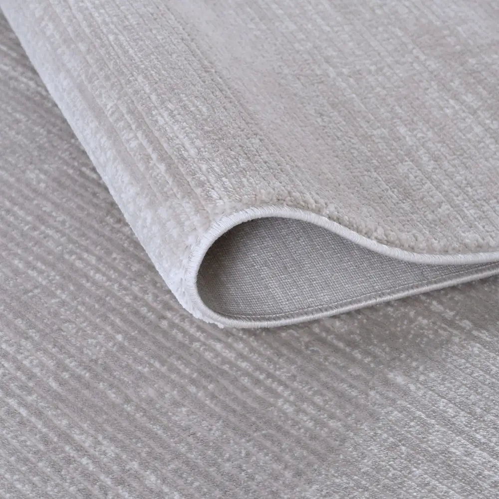 Carmel Grey-Cream Striped Rug | 6020 - Rugs