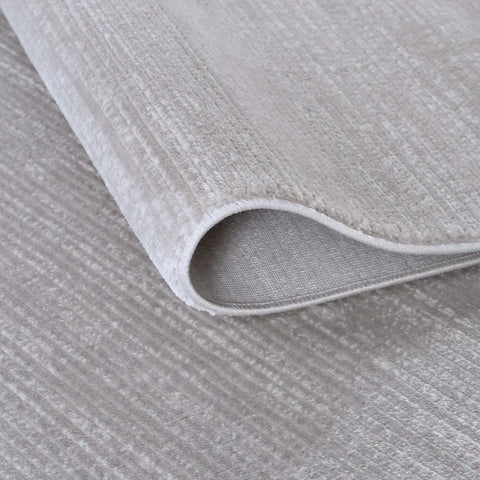 Carmel Grey-Cream Striped Rug | 6020 - Rugs