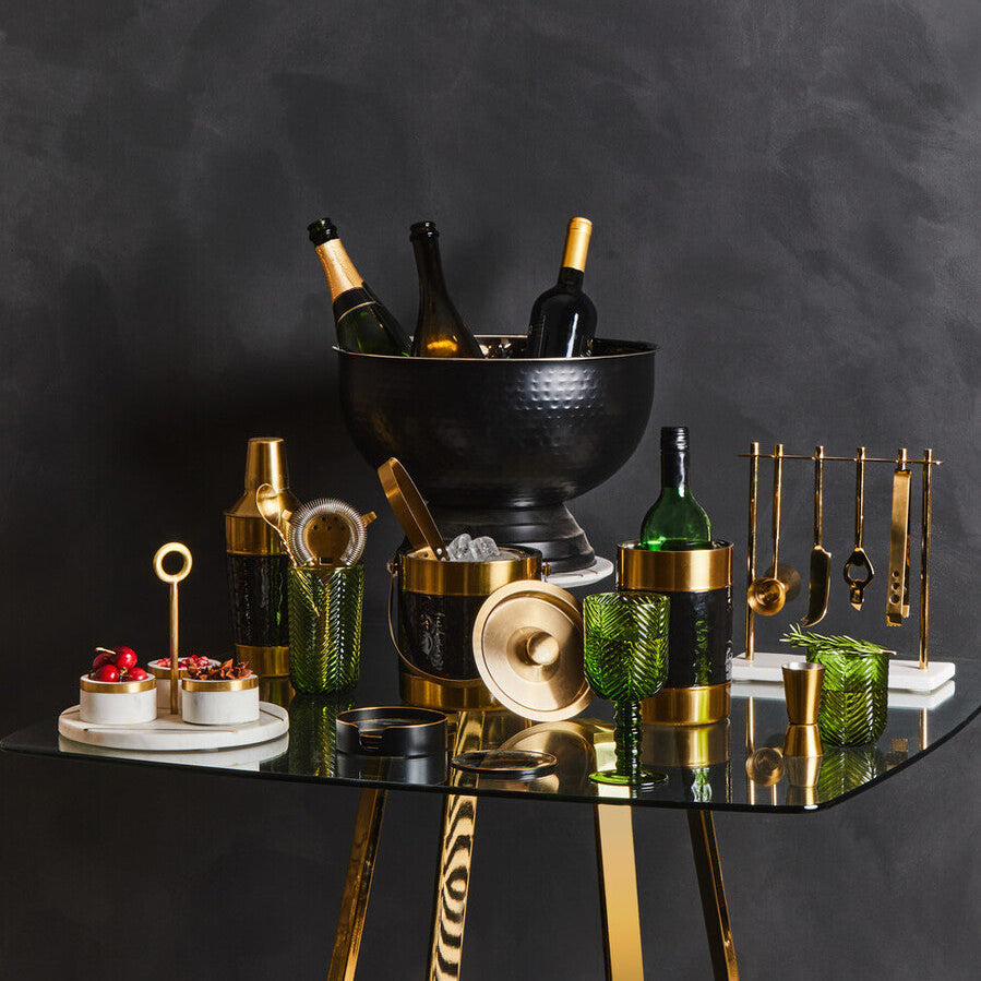 Carolina Black Enamel Wine Cooler