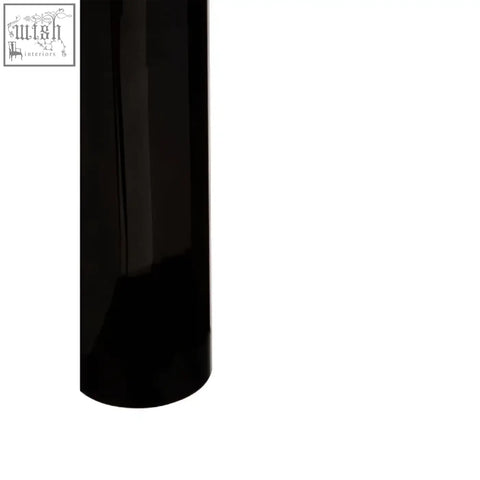 Carrie large black crystal candle holder with a glossy finish perfect for holding black crystal candles