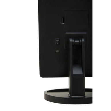 Black monitor with sleek minimalist design and sturdy stand for cassini tri fold black led table mirror