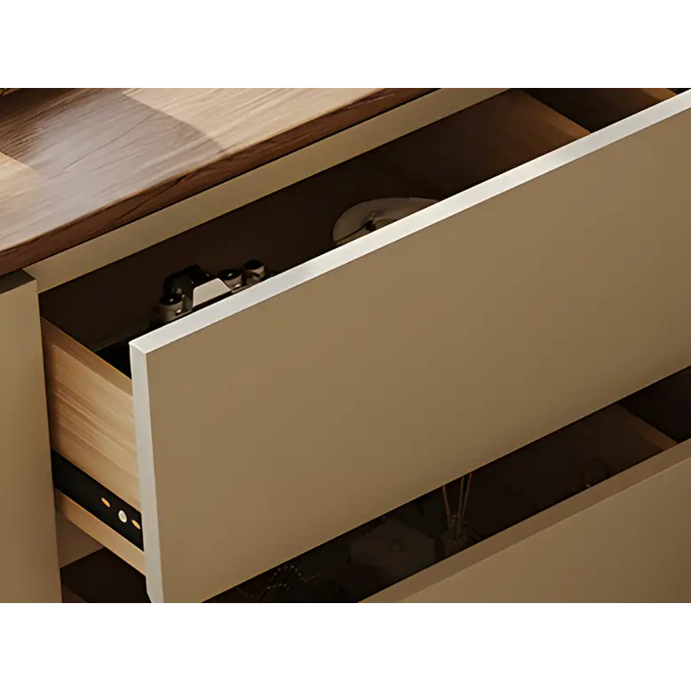 Catalina Corner Dressing Table With Mirror Solid Wood