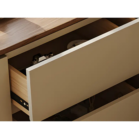 Catalina Corner Dressing Table With Mirror Solid Wood