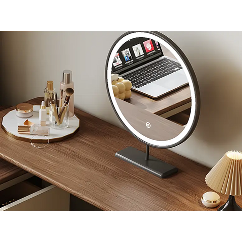 Catalina Corner Dressing Table With Mirror Solid Wood