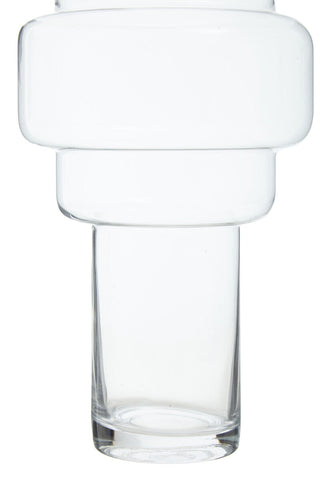 Cayden Stacked Design Large Glass Vase