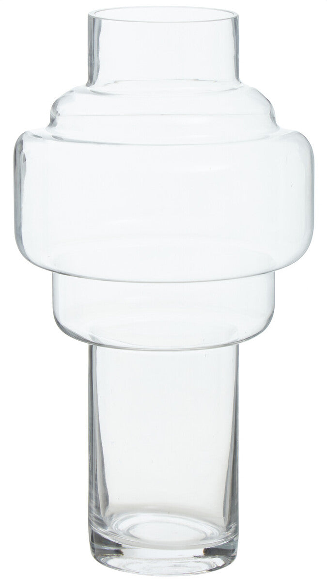 Cayden Stacked Design Large Glass Vase
