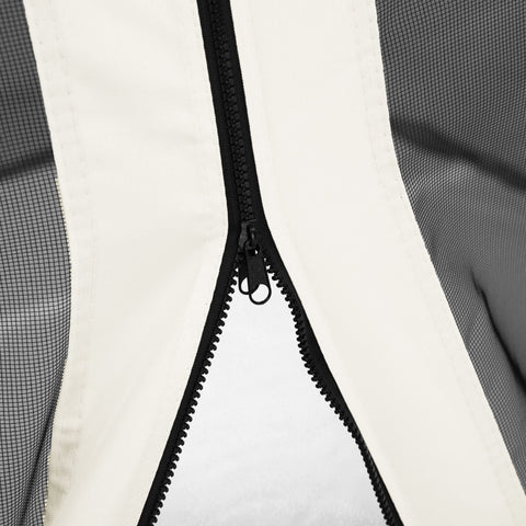 Outsunny 302 x 207cm Universal Replacement Mesh Sidewall Netting for Gazebos and Canopy Tents, (Sidewall Only) White