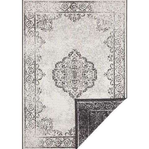 Cebu Reversible Indoor-Outdoor Rug - 80X150 cm / Black - Rugs