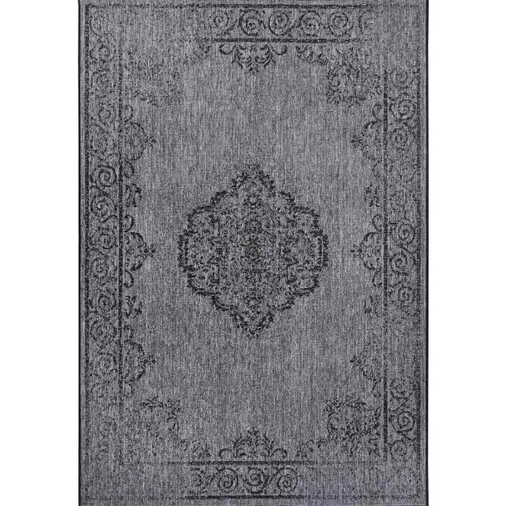Cebu Reversible Indoor-Outdoor Rug - 80X150 cm / Dark Grey - Rugs