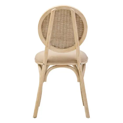 Cebu White Wash Elm Wood Dining Chair - Dining Chair