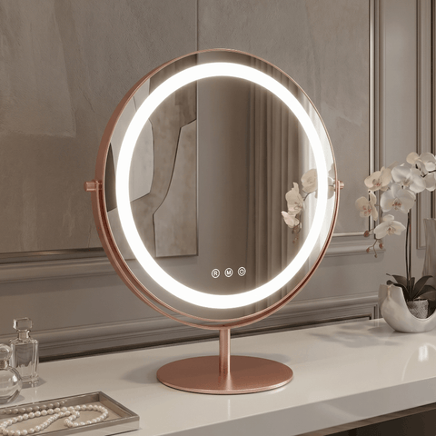 Celeste LED Vanity Mirror Rose Gold
