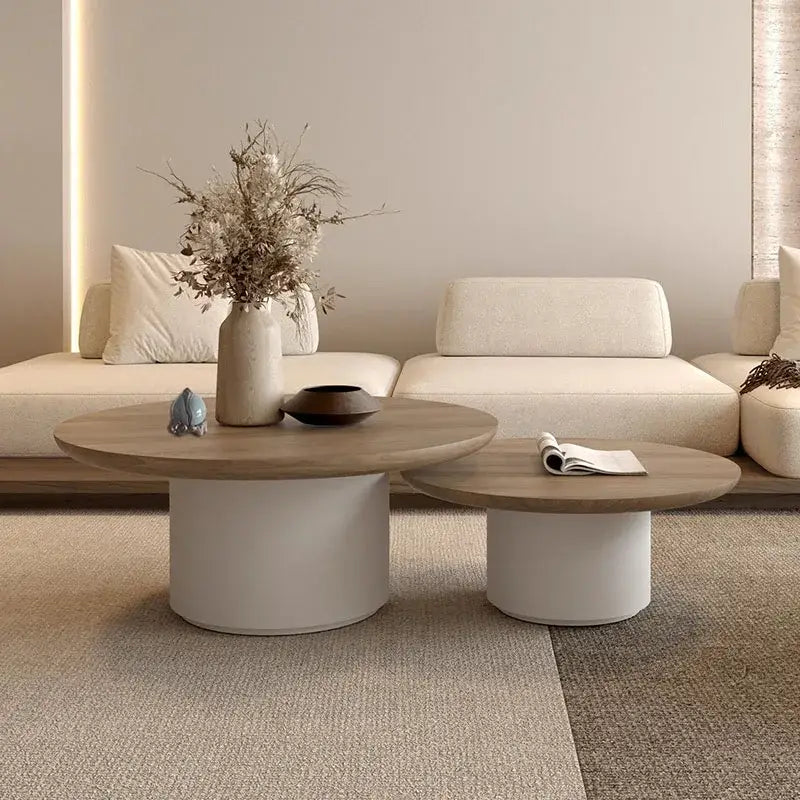 Chabudai Coffee Table - Light Circular (70cm) - coffee table