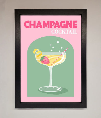 Champagne Cocktail Framed Poster