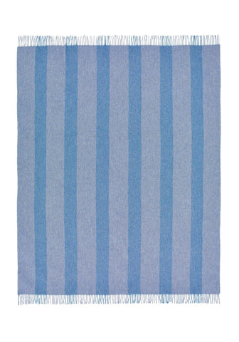 Charlotte's Soft Stripe Merino Wool Throw Blanket