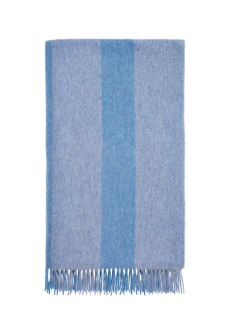 Charlotte's Soft Stripe Merino Wool Throw Blanket