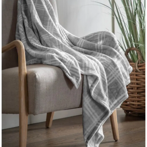 Check Fleece Throw 180 cm x 140 cm - throw