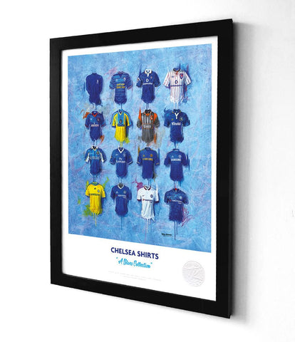 Chelsea A3 Framed Print – Iconic Blues Shirt Wall Art