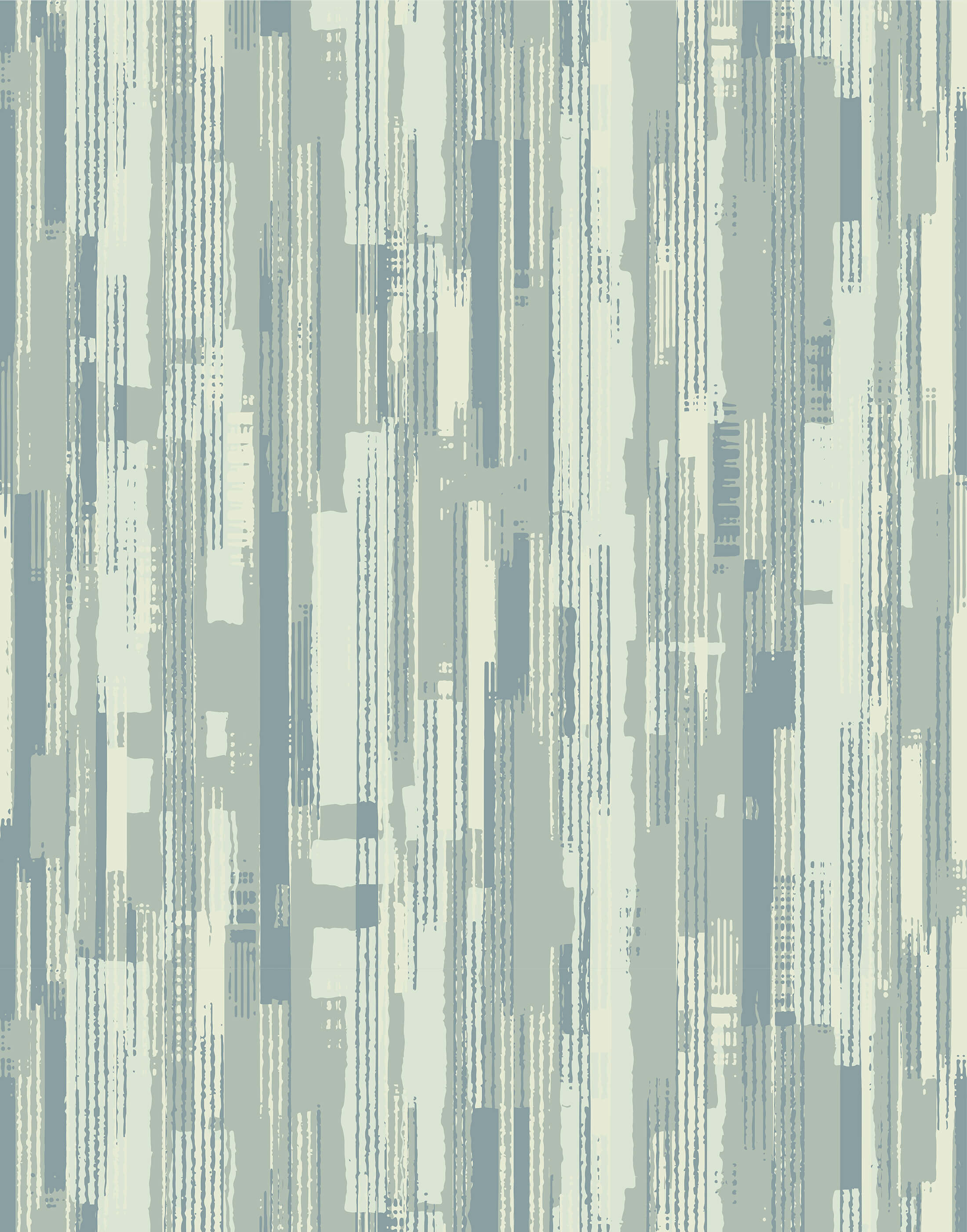 Chester abstract wallpaper with vertical muted gray beige and soft blue brushstroke stripes textured pattern