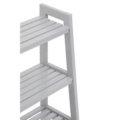 Chester Grey Wood Four Tier Shelf Unit