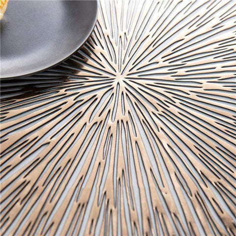 Chic Home Placemats - Gold - Set of 2